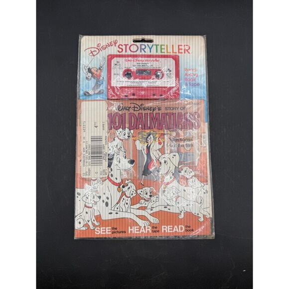 Vintage DISNEY 101 Dalmatians Book on Audio Cassette Read Along Story - Picture 3 of 8